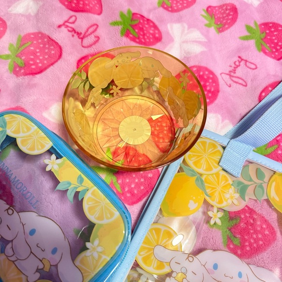 Sanrio Cinnamaroll Japan Puroland Theme Park Accessory Set - tote zipper pouch - Picture 5 of 8